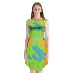 Skatepark Seaworld Fish Sleeveless Chiffon Dress   by Mariart