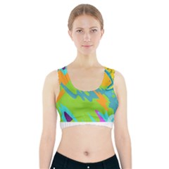 Skatepark Seaworld Fish Sports Bra With Pocket