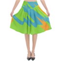 Skatepark Seaworld Fish Flared Midi Skirt View1