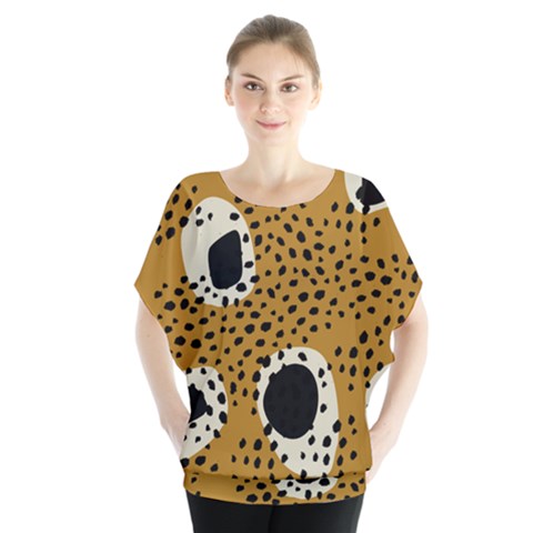 Surface Patterns Spot Polka Dots Black Blouse by Mariart