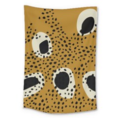 Surface Patterns Spot Polka Dots Black Large Tapestry by Mariart