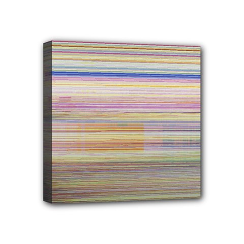 Shadow Faintly Faint Line Included Static Streaks And Blotches Color Mini Canvas 4  X 4  by Mariart