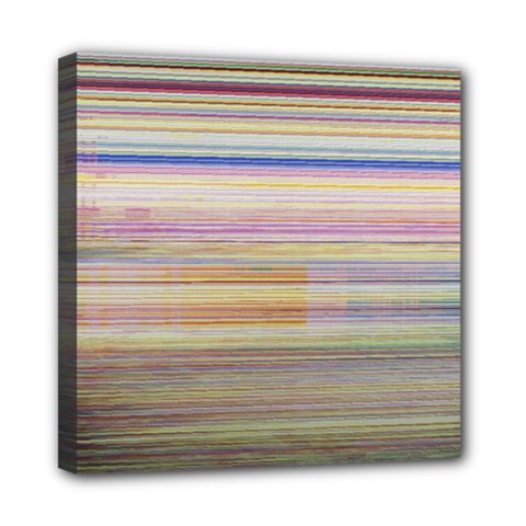 Shadow Faintly Faint Line Included Static Streaks And Blotches Color Mini Canvas 8  X 8  by Mariart