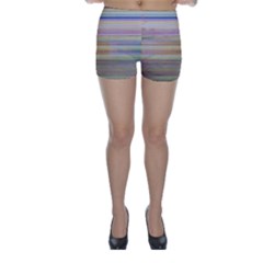 Shadow Faintly Faint Line Included Static Streaks And Blotches Color Skinny Shorts by Mariart