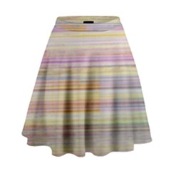 Shadow Faintly Faint Line Included Static Streaks And Blotches Color High Waist Skirt by Mariart