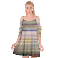 Shadow Faintly Faint Line Included Static Streaks And Blotches Color Cutout Spaghetti Strap Chiffon Dress