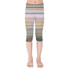 Shadow Faintly Faint Line Included Static Streaks And Blotches Color Kids  Capri Leggings 