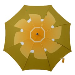 Sunrise Sunset Desert Sun Light Orange Ice Snow Hook Handle Umbrellas (medium) by Mariart