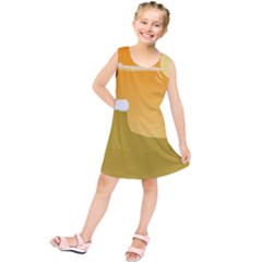 Sunrise Sunset Desert Sun Light Orange Ice Snow Kids  Tunic Dress by Mariart