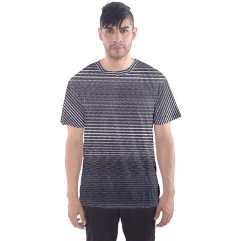 Shadow Faintly Faint Line Included Static Streaks And Blotches Color Gray Men s Sports Mesh Tee by Mariart