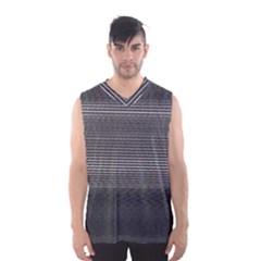 Shadow Faintly Faint Line Included Static Streaks And Blotches Color Gray Men s Basketball Tank Top by Mariart