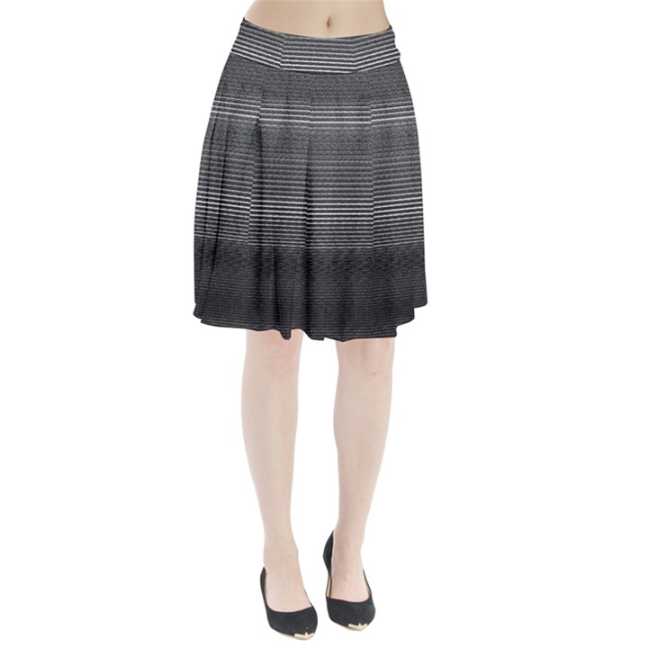 Shadow Faintly Faint Line Included Static Streaks And Blotches Color Gray Pleated Skirt