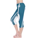 Violin Music Blue Capri Leggings  View3