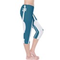 Violin Music Blue Capri Leggings  View4