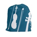 Violin Music Blue Drawstring Pouches (XXL) View1