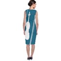 Violin Music Blue Classic Sleeveless Midi Dress View2