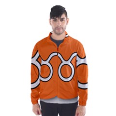 Taurus Symbol Sign Orange Wind Breaker (men) by Mariart