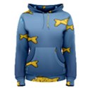 Water Bubbles Fish Seaworld Blue Women s Pullover Hoodie View1