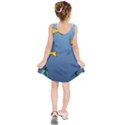 Water Bubbles Fish Seaworld Blue Kids  Sleeveless Dress View2