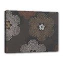 Walls Medallion Floral Grey Polka Canvas 16  x 12  View1