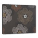 Walls Medallion Floral Grey Polka Canvas 24  x 20  View1