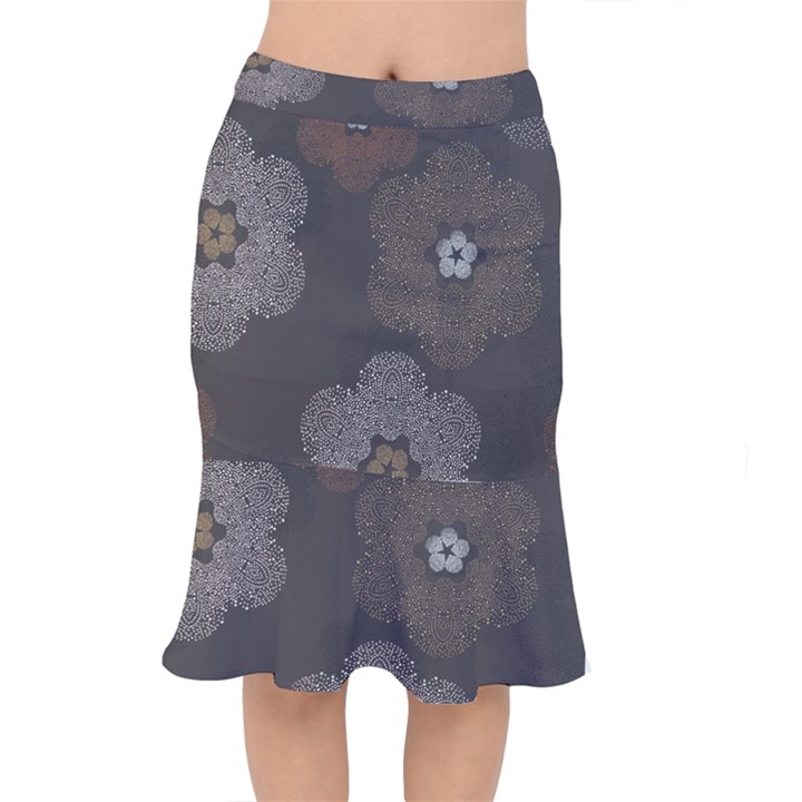 Walls Medallion Floral Grey Polka Mermaid Skirt