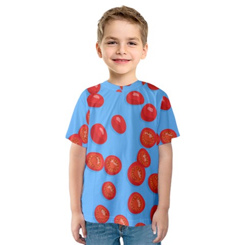 Tomatoes Fruite Slice Red Kids  Sport Mesh Tee by Mariart