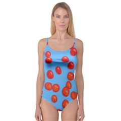 Tomatoes Fruite Slice Red Camisole Leotard  by Mariart