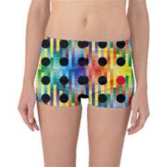 Watermark Circles Squares Polka Dots Rainbow Plaid Boyleg Bikini Bottoms by Mariart