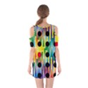 Watermark Circles Squares Polka Dots Rainbow Plaid Shoulder Cutout One Piece View2