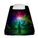 Anodized Rainbow Eyes And Metallic Fractal Flares Fitted Sheet (Single Size) View1