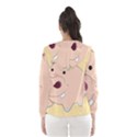 Happy Cartoon Baby Hippo Hooded Wind Breaker (Women) View2