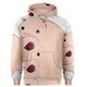 Happy Cartoon Baby Hippo Men s Pullover Hoodie View1