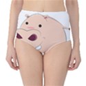 Happy Cartoon Baby Hippo High-Waist Bikini Bottoms View1