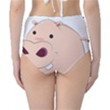 Happy Cartoon Baby Hippo High-Waist Bikini Bottoms View2