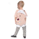 Happy Cartoon Baby Hippo Kids Raglan Tee View2