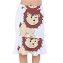 Happy Cartoon Baby Lion Mermaid Skirt View1