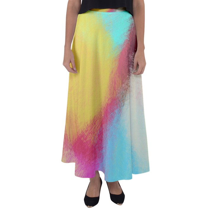 Textured paint                 Flared Maxi Skirt