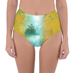 Turquoise River Reversible High-waist Bikini Bottoms