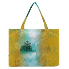 Turquoise River Medium Zipper Tote Bag by digitaldivadesigns