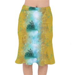 Turquoise River Mermaid Skirt by digitaldivadesigns