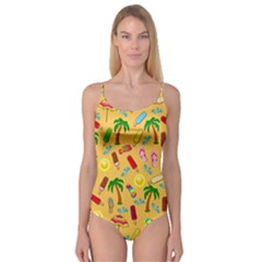 Beach Pattern Camisole Leotard  by Valentinaart