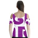 Migraine Warrior with Ribbon Butterfly Sleeve Cutout Tee  View2