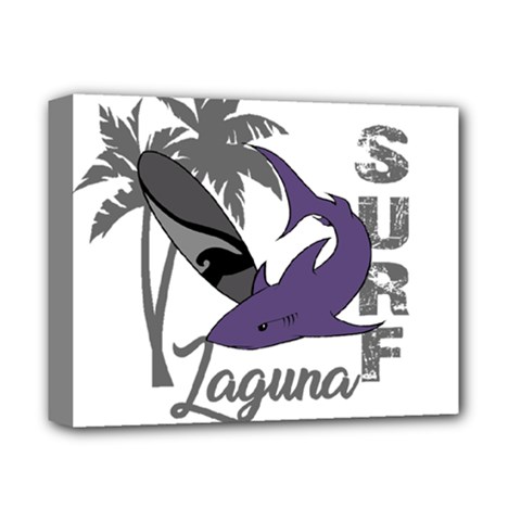 Surf - Laguna Deluxe Canvas 14  X 11  by Valentinaart