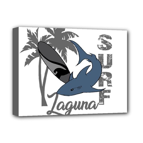 Surf - Laguna Deluxe Canvas 16  X 12   by Valentinaart