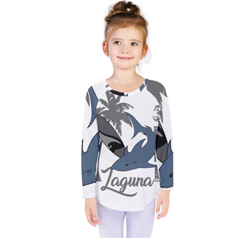 Surf - Laguna Kids  Long Sleeve Tee by Valentinaart