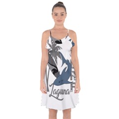 Surf - Laguna Ruffle Detail Chiffon Dress by Valentinaart