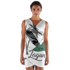 Surf - Laguna Wrap Front Bodycon Dress by Valentinaart