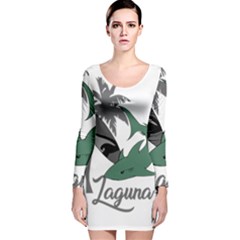 Surf - Laguna Long Sleeve Velvet Bodycon Dress by Valentinaart