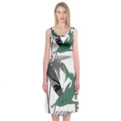 Surf - Laguna Midi Sleeveless Dress by Valentinaart